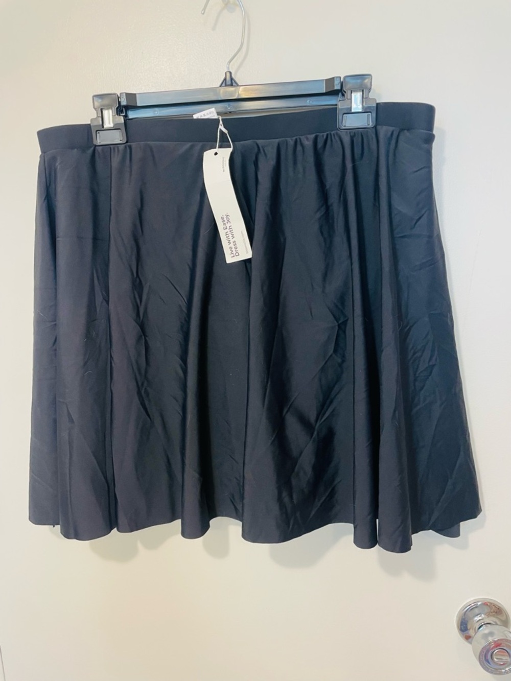 New Bloomchic ladies swim skirt lined black sz 18-20 separate swimwear